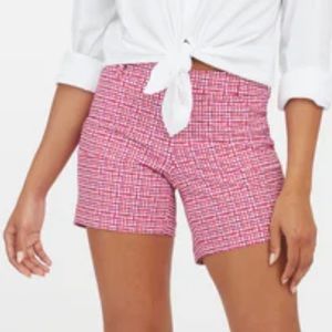 Spanx Sunshine Shorts 6” size large. Hibiscus Gingham